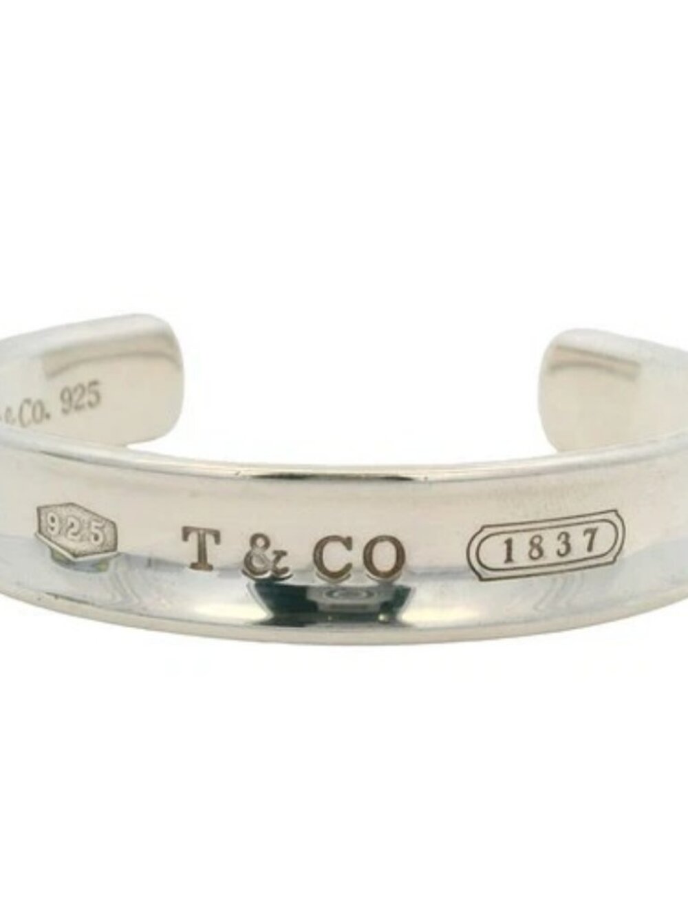 Vintage 1997 Retired Tiffany & Co 1837 925 Sterling Silver 12mm Cuff Bracelet 6"